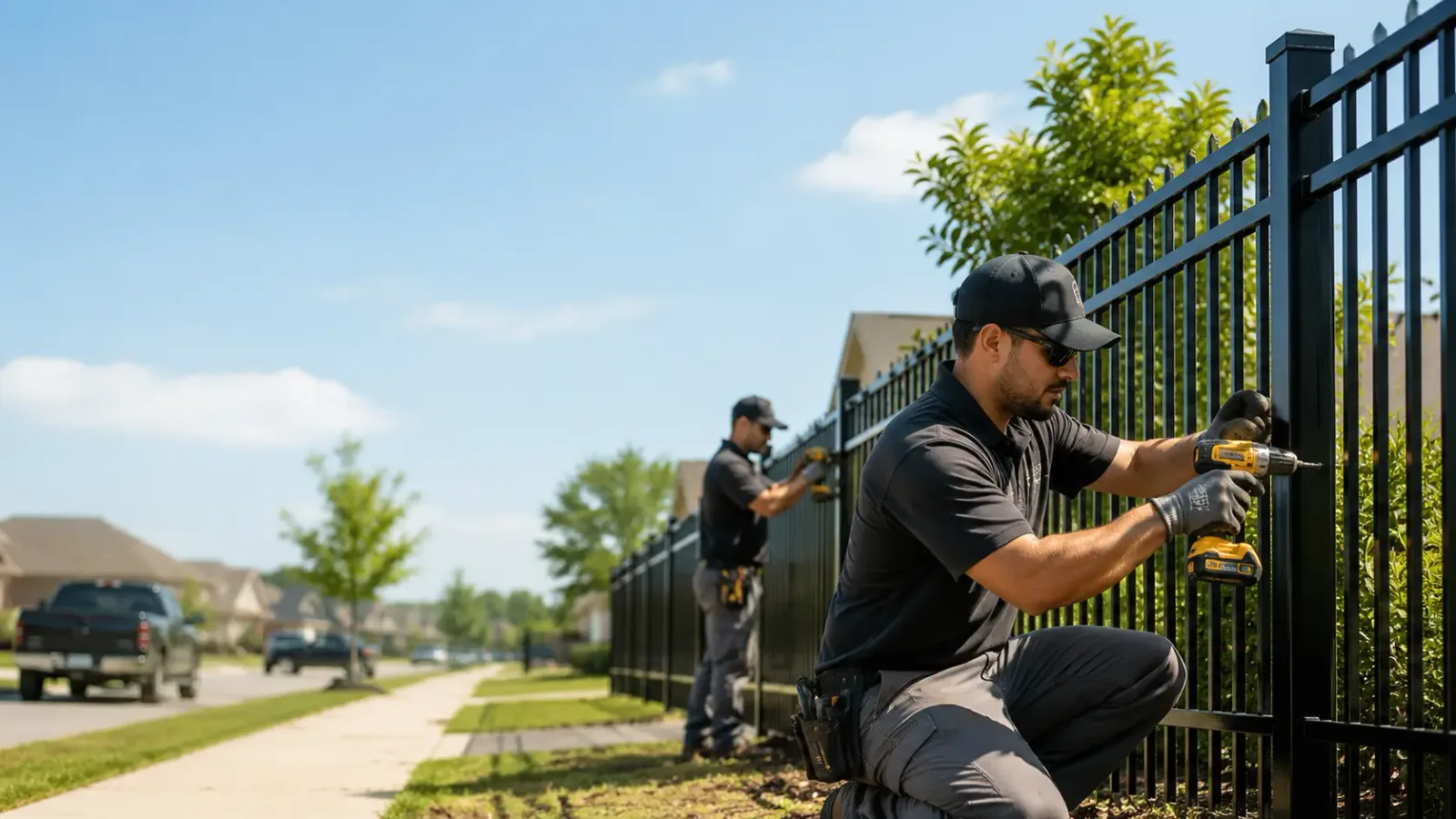Metal Fence Installation in Weatherford, TX
